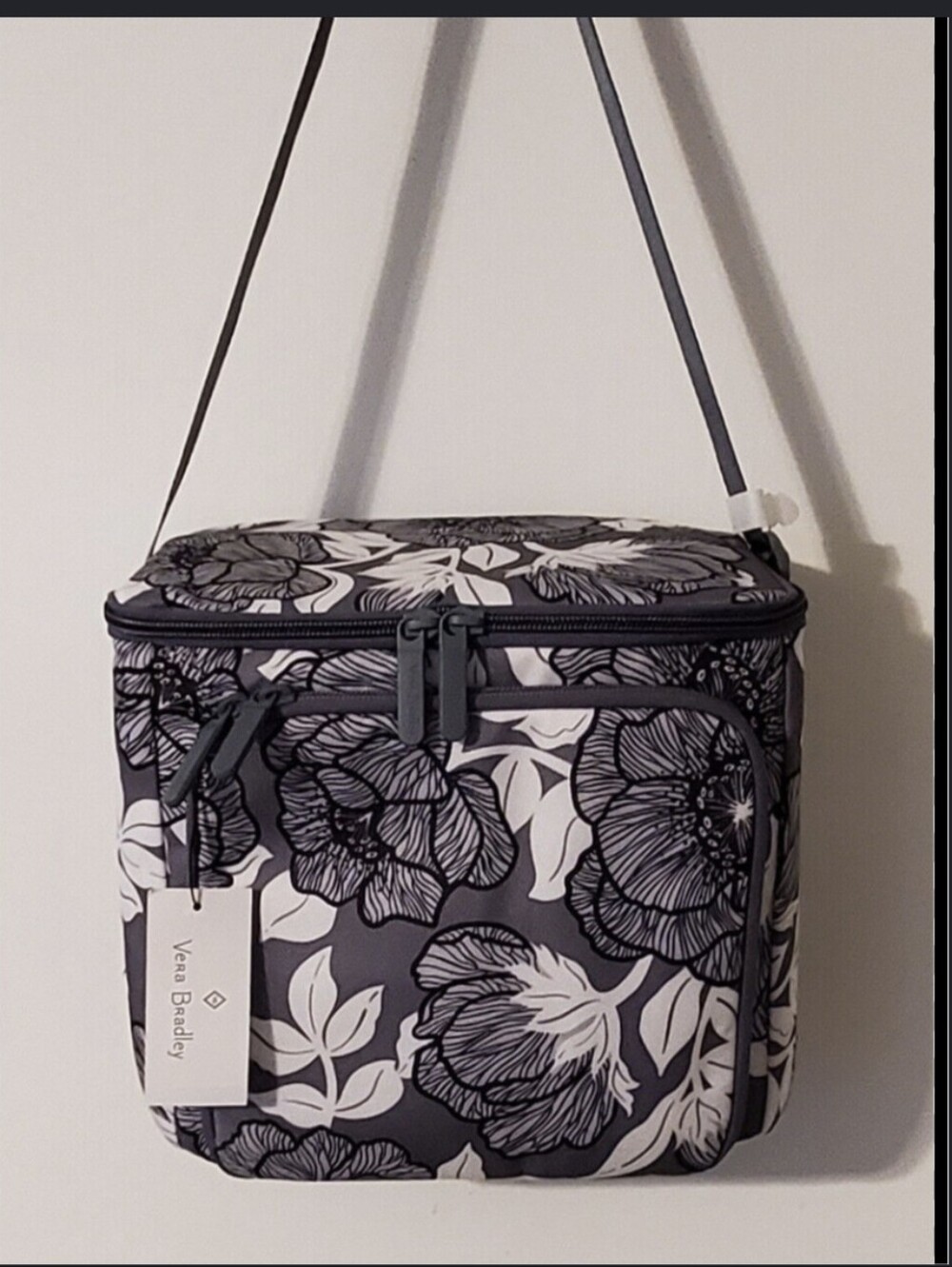 Vera Bradley Lighten Up Deluxe Travel Cooler In Moon Shadow Meadow Decor NWT